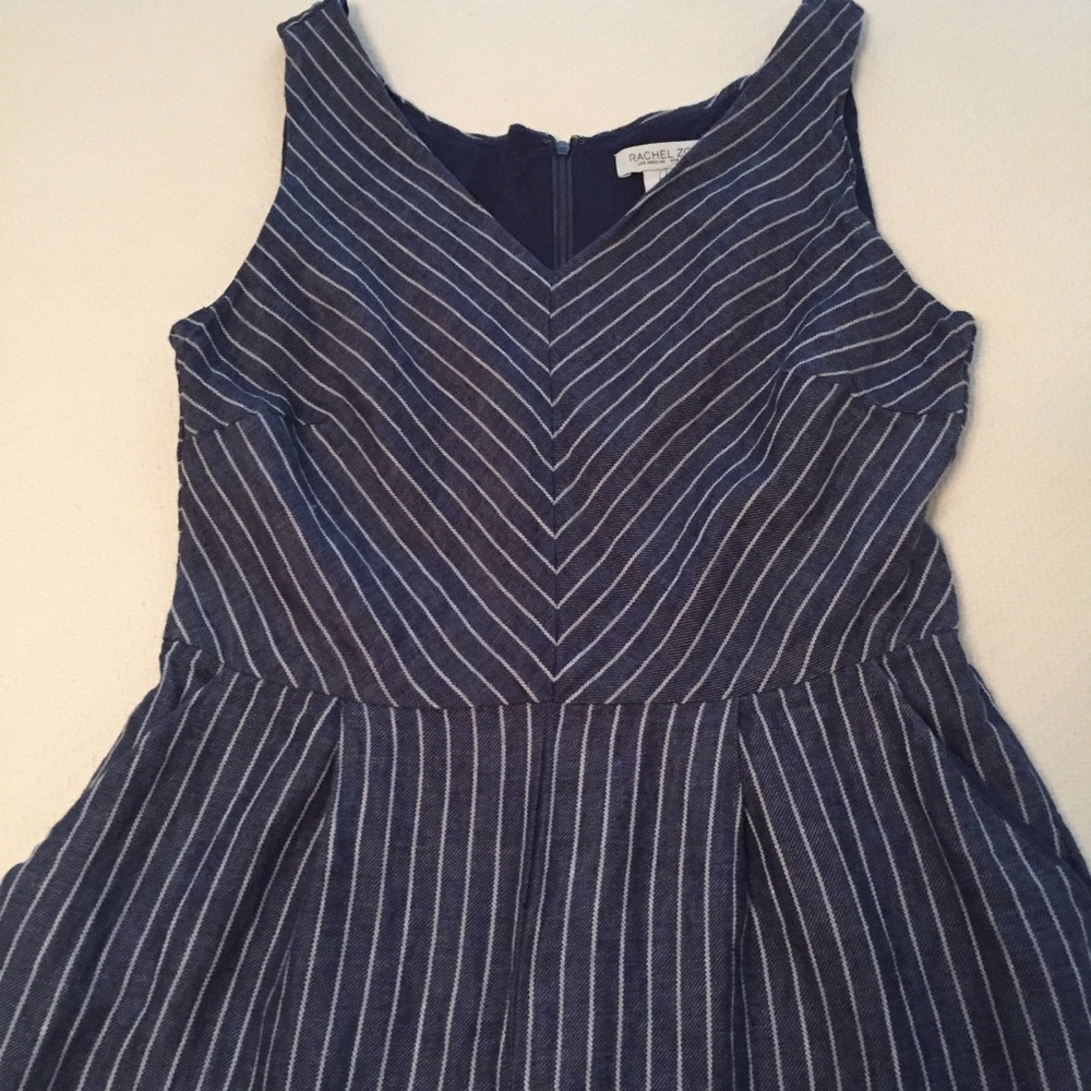 Rachel Zoe Linen Chambray Jumpsuit. size 6 - Picture 2 of 11